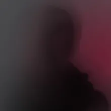 blurry shadow of a person